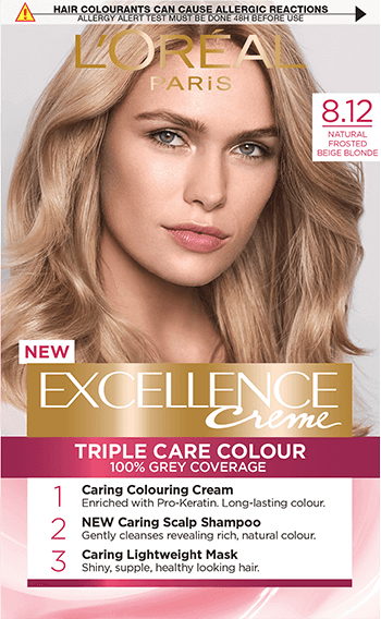 Excellence Crème 8.12 Natural Frosted Beige Blonde Permanent Hair Dye